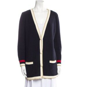 Black Wool cardigan Size :M